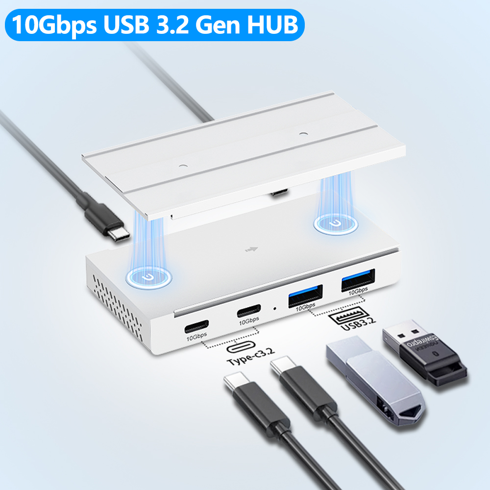 Laptop Accessories For Programmers - 10Gbps USB3.2 Gen2 HUB مكتب مقسم