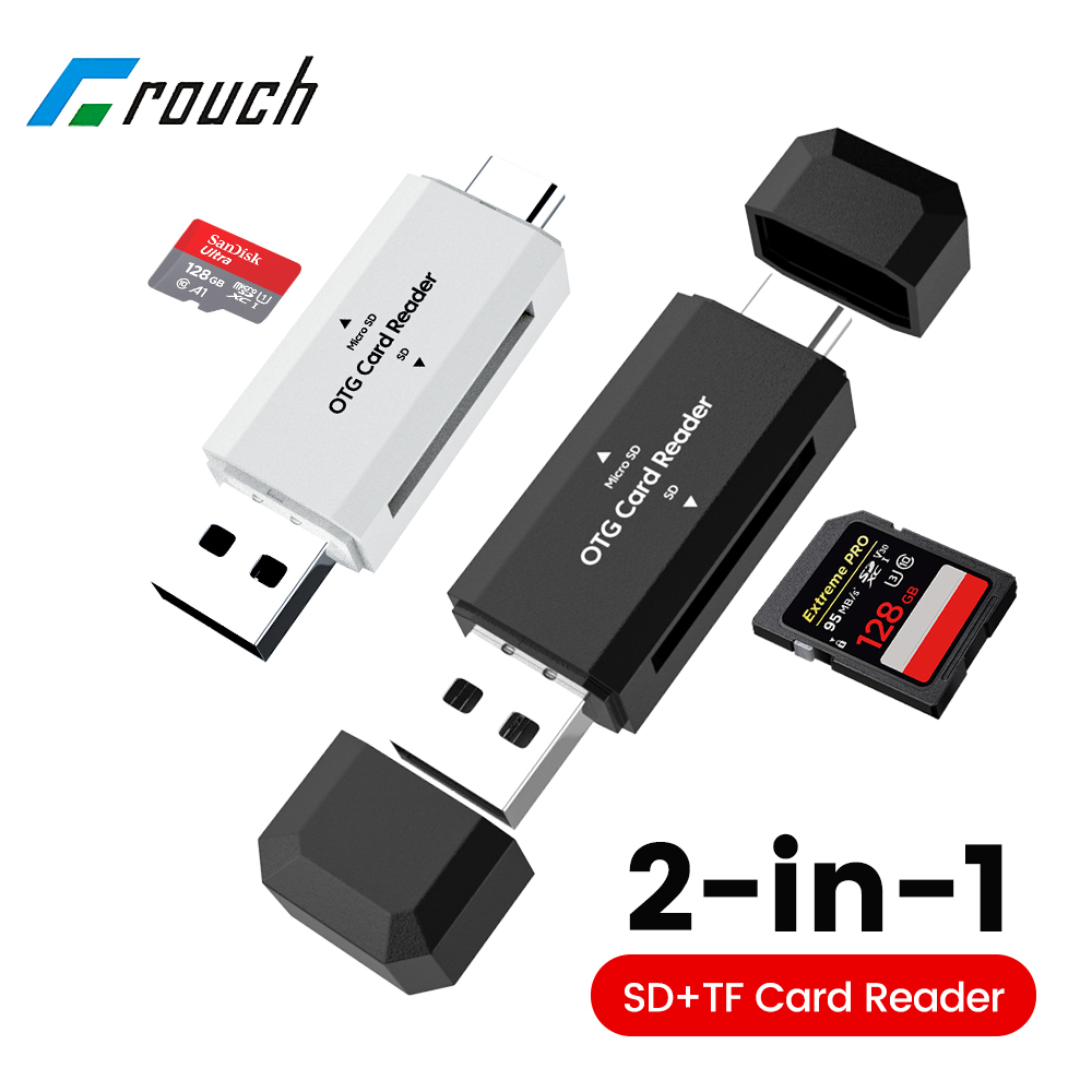 Laptop Accessories For Programmers - 2-in-1 USB2.0 قارئ بطاقات SD TF