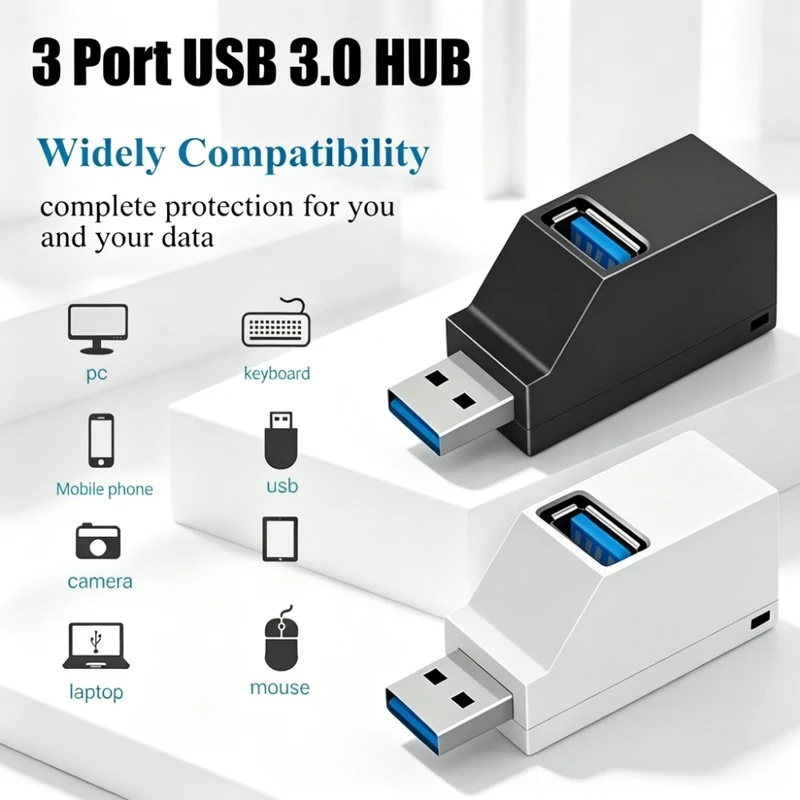 موزع USB 3.0 2.0 قابل للدوران  - مراجعة Laptop Accessories For Programmers وسعره